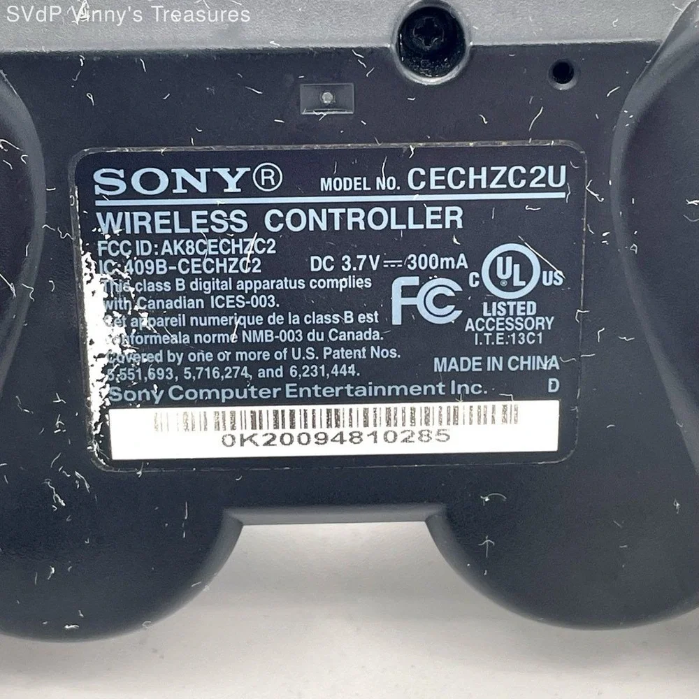 Sony PS3 DualShock 3 Wireless Controller CECHZC2U Black SIXAXIS Tested